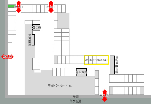 平岸パールハイム車庫02