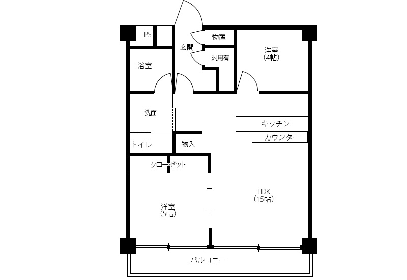 平岸パールハイム 313号室01