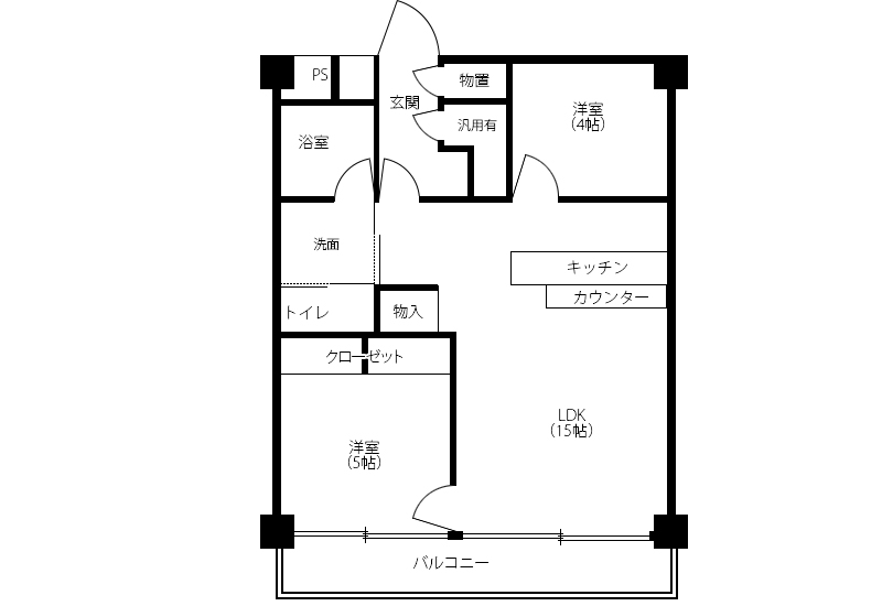 平岸パールハイム 513号室01